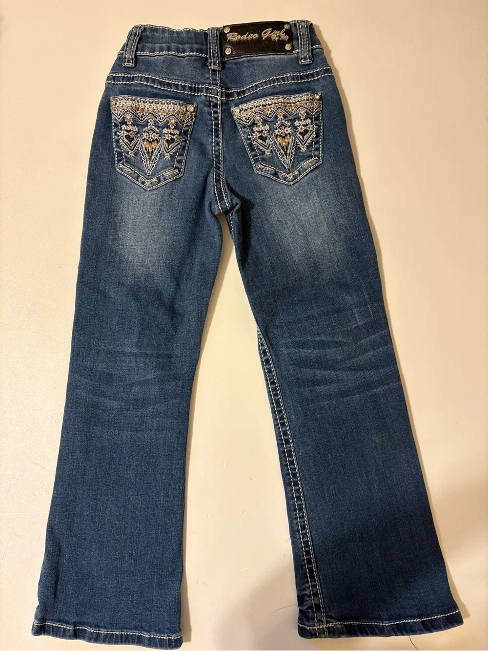 Girls' Rodeo Girl Blue Straight-Leg Jeans